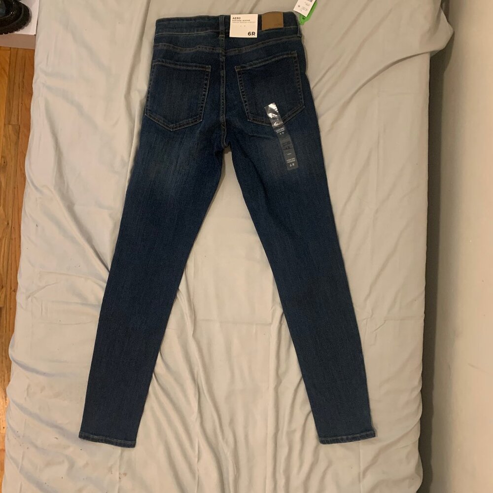 Brand New w/tag Aeropostale High Rise Dark Wash Jeggings(6R) - Picture 4 of 4